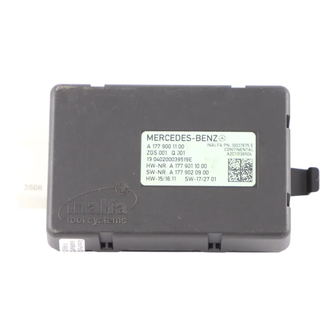 Tetto apribile Unità motore apribile Attuatore per Mercedes W177 C118 con numero di parte A1779001100 Mercedes W177 C118 Tetto apribile Unità motore apribile Attuatore - SKU A1779001100 - Numero di parte A1779001100