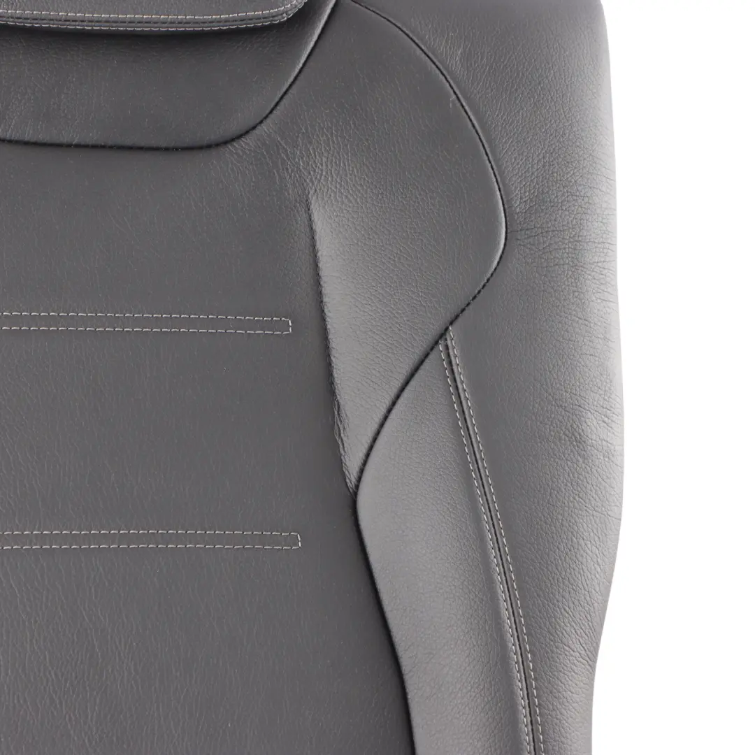 Mercedes V177 Seat Backrest Cover Rear Left N/S Black Leather - SKU A1779202302 - Part number A1779202302