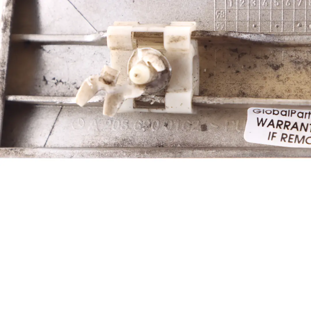 Mercedes W203 Front Fender Trim Moulding Strip Left N/S Brilliant Silver 9744 - SKU A2036900162-BRS - Part number A2036900162