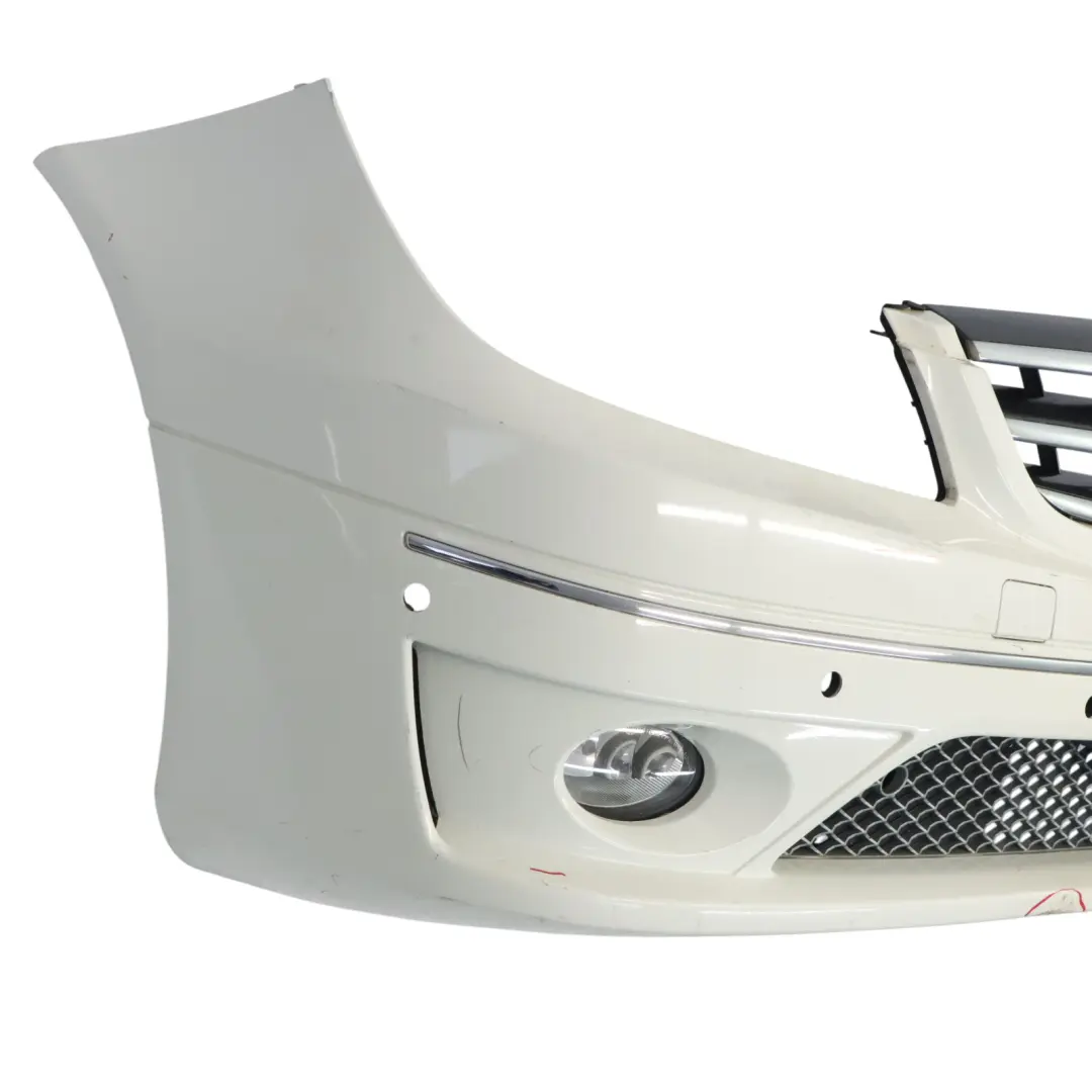 Bumper Front Trim Panel Covering Calcite White - 650 to Mercedes W203 CL203 with Part number A2038801340 Mercedes W203 CL203 Bumper Front Trim Panel Covering Calcite White - 650 - SKU A2038801340-CW - Part number A2038801340