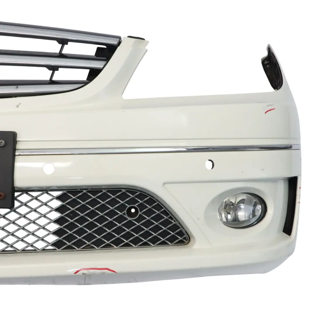 Mercedes W203 CL203 Bumper Front Trim Panel Covering Calcite White - 650 - SKU A2038801340-CW - Part number A2038801340