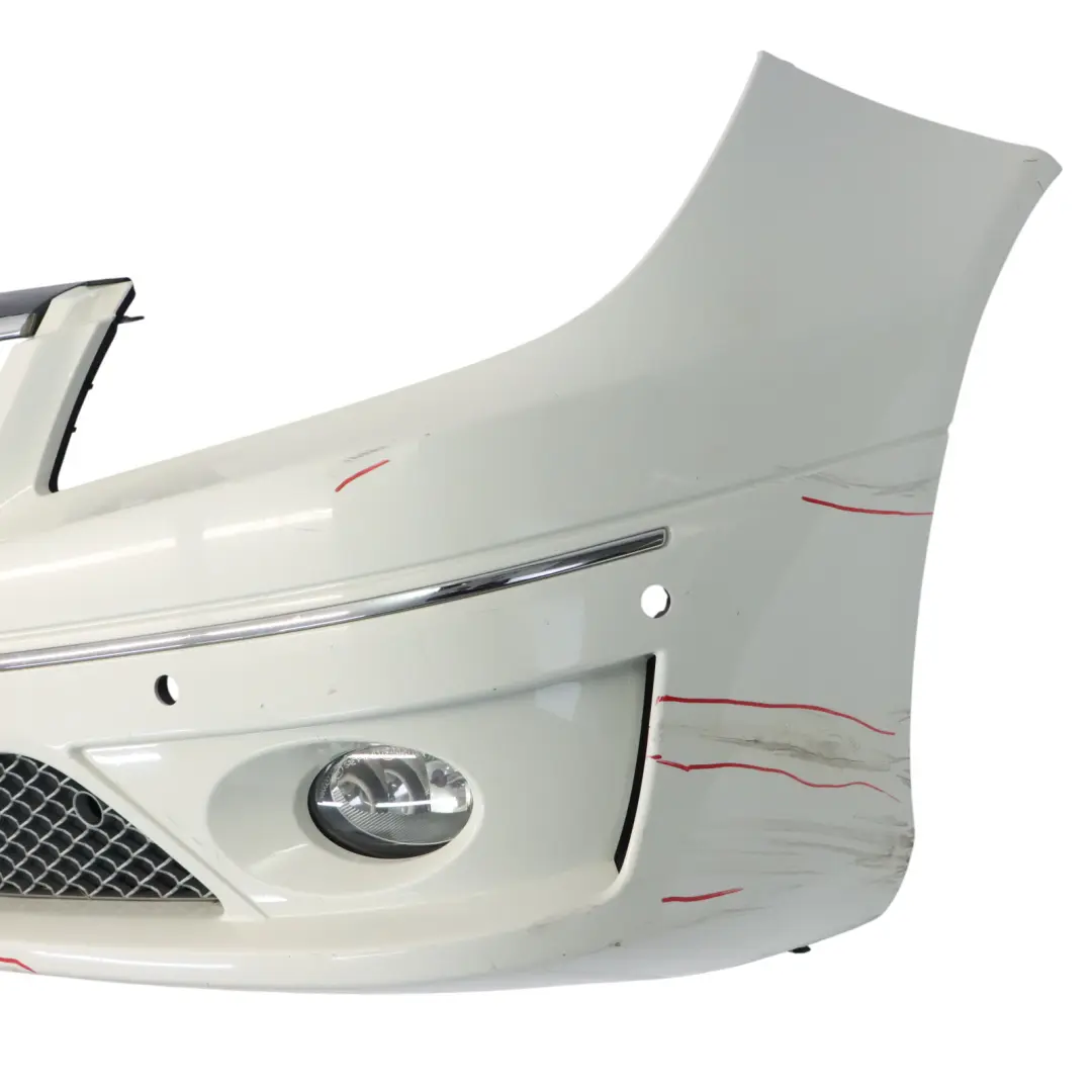 Mercedes W203 CL203 Zderzak Tylny Calcite White Biały - 650 - SKU A2038801340-CW - Numer Części A2038801340