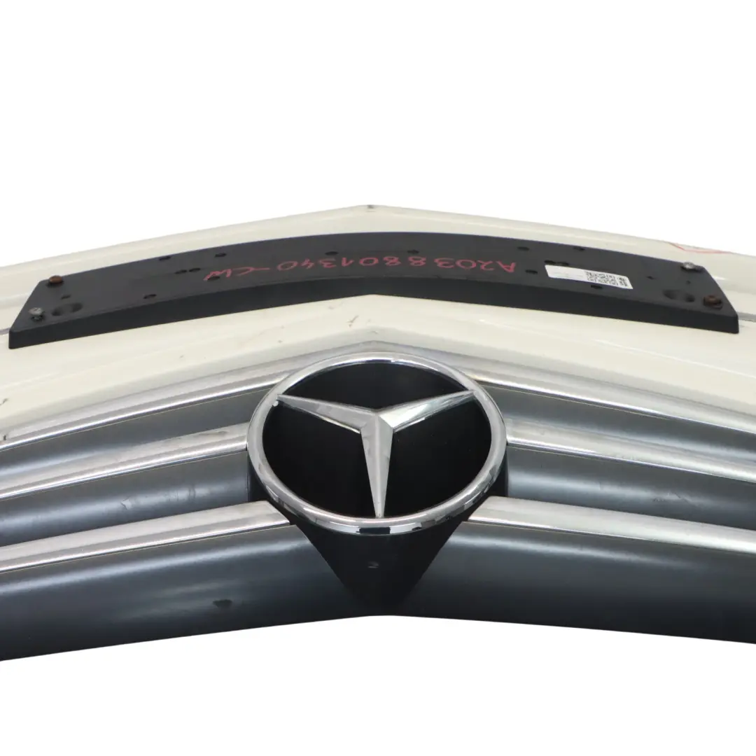 Mercedes W203 CL203 Zderzak Tylny Calcite White Biały - 650 - SKU A2038801340-CW - Numer Części A2038801340