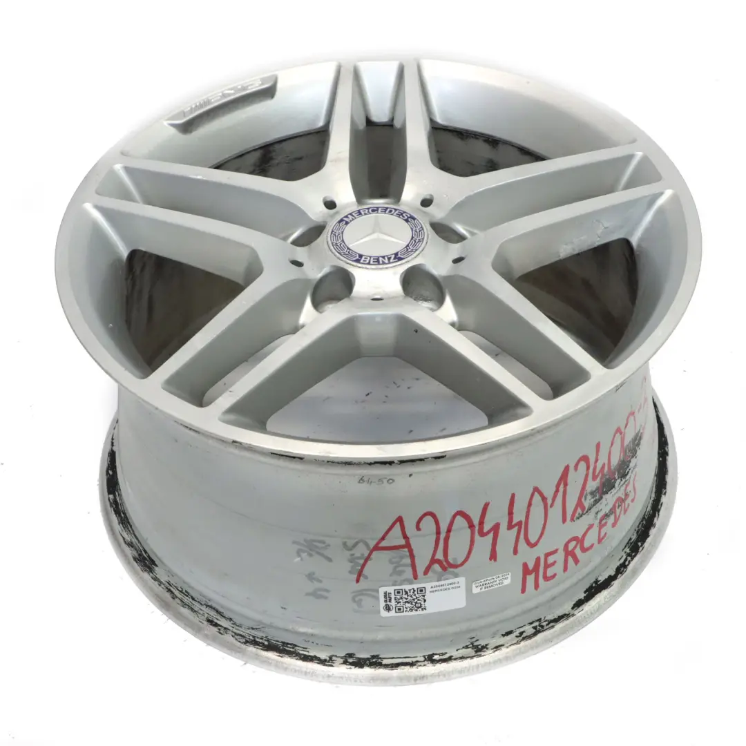 Mercedes W204 AMG Jante Alliage 5 Double Rayon 17" 8,5J ET:58 - SKU A2044012400-3 - Numéro de pièce A2044012400