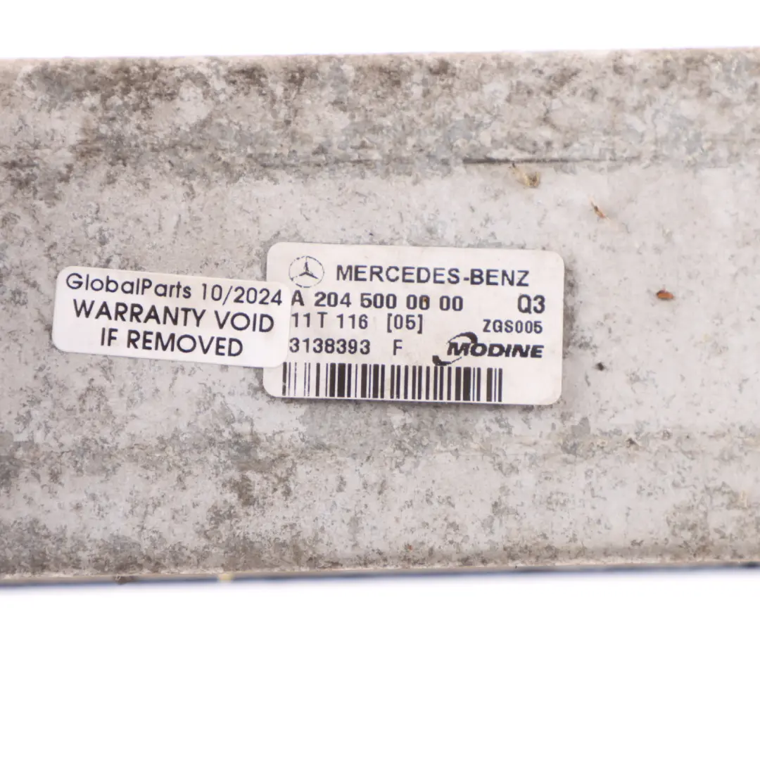 Mercedes W204 C207 W212 M271 Intercooler benzina - SKU A2045000000 - Numero di parte A2045000000
