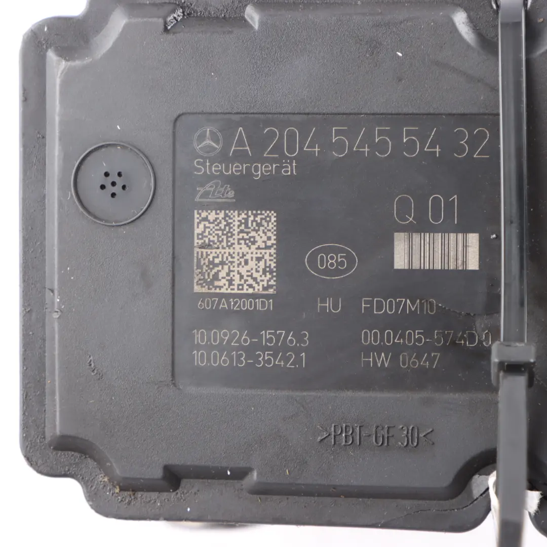 ABS ESP Block Hydraulik Pumpen Einheit für Mercedes W204 mit Teilenummer A2045455432 Mercedes W204 ABS ESP Block Hydraulik Pumpen Einheit - SKU A2045455432 - Teilenummer A2045455432