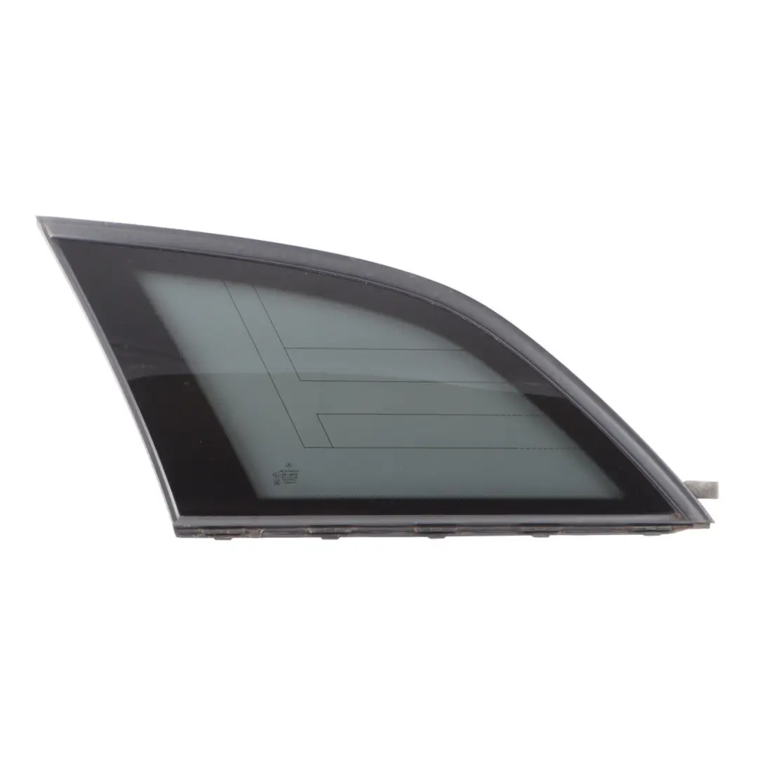 Quarter Side Window Glass Rear Left N/S AS3 to Mercedes S204 Estate with Part number A2046733110 Mercedes S204 Estate Quarter Side Window Glass Rear Left N/S AS3 - SKU A2046733110 - Part number A2046733110