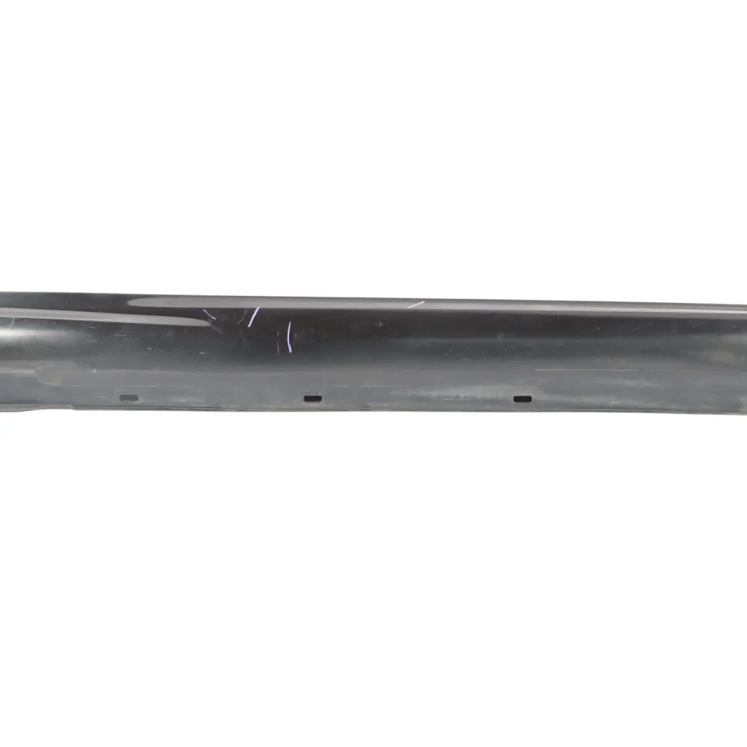 Mercedes C204 AMG Styling Side Skirt Door Sill Cover Right O/S Obsidian Black - SKU A2046982654-OB - Part number A2046982654