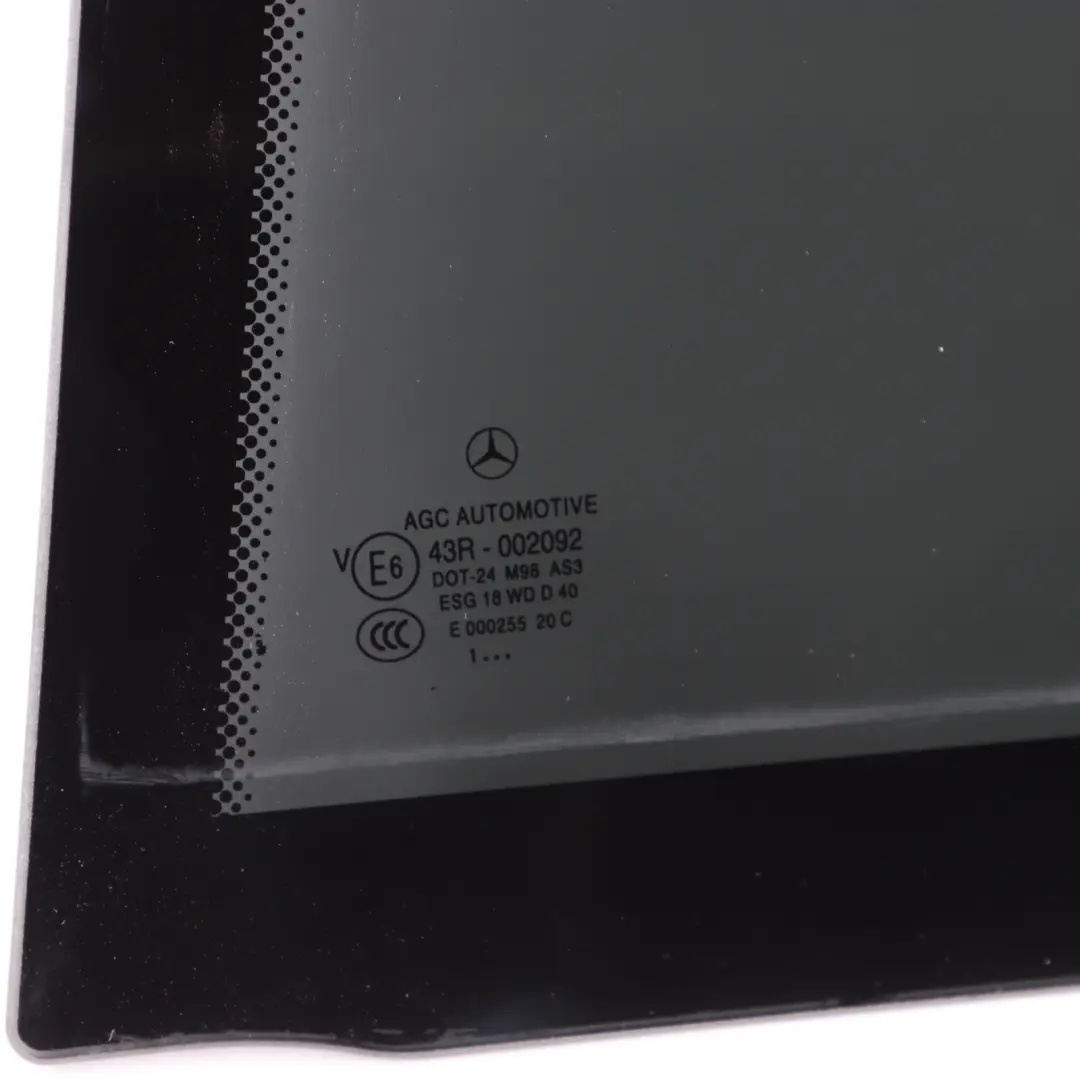 Window Glass Mercedes S204 Wagon Rear Left N/S Door Side Tinted Black AS3 to with Part number A2047301755 Window Glass Mercedes S204 Wagon Rear Left N/S Door Side Tinted Black AS3 - SKU A2047301755 - Part number A2047301755