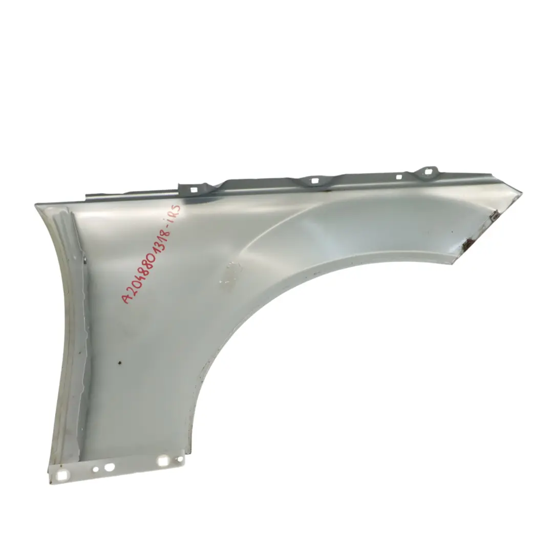 Mercedes W204 Pannello laterale anteriore sinistro parafango Iridium Silver 775 - SKU A2048801318-IRS - Numero di parte A2048801318