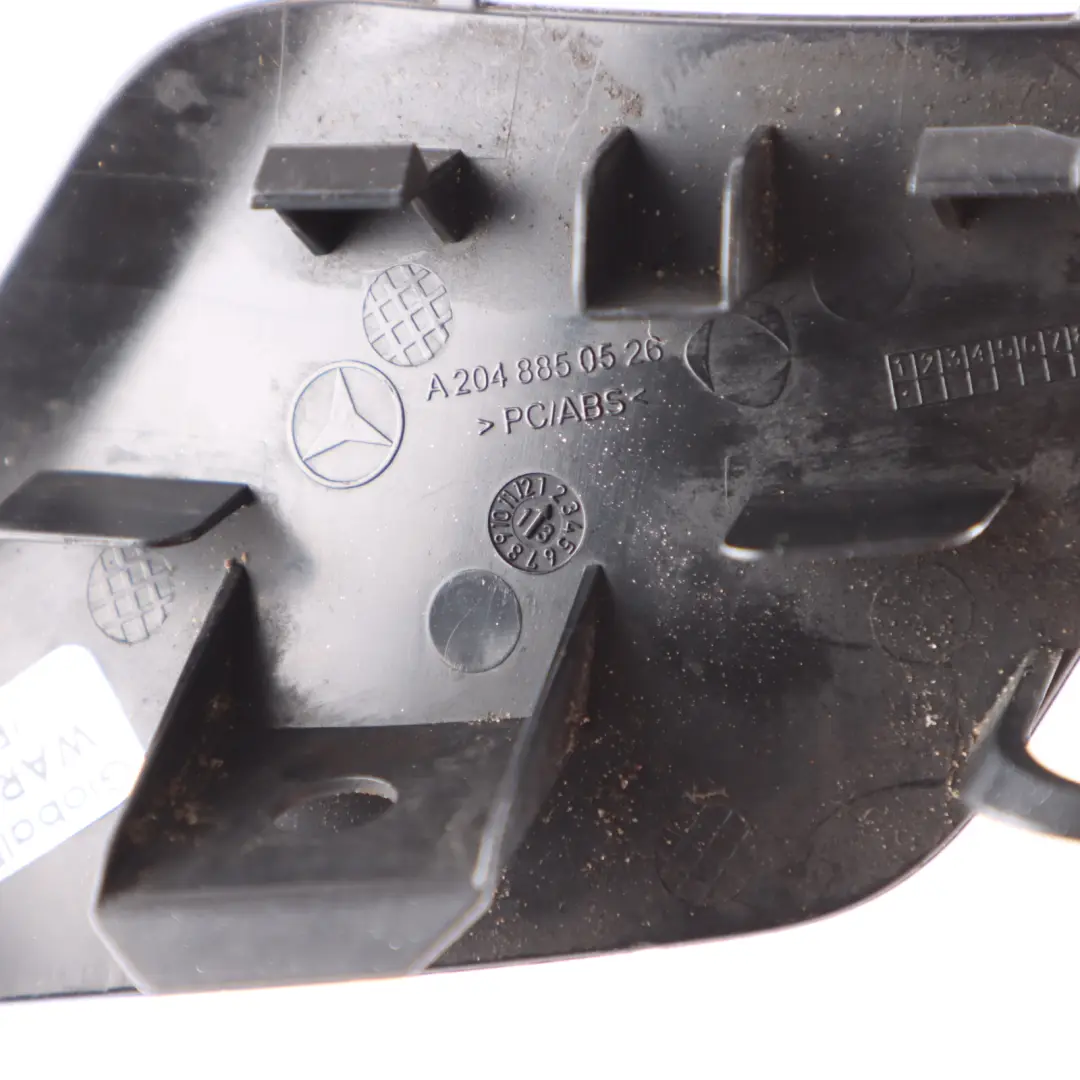 Front Bumper Tow Eye Hook Cover Iridium Silver 775 to Mercedes W204 AMG with Part number A2048850526 Mercedes W204 AMG Front Bumper Tow Eye Hook Cover Iridium Silver 775 - SKU A2048850526-IRS - Part number A2048850526