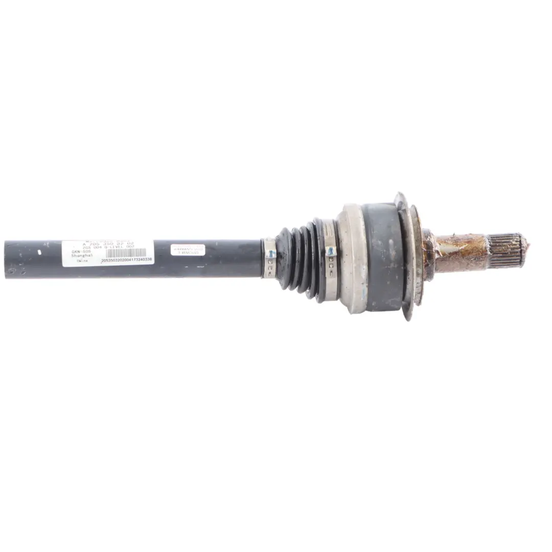 OM651 Diesel Rear Axle Driveshaft Left N/S Automatic to Mercedes W205 with Part number A2053503202 Mercedes W205 OM651 Diesel Rear Axle Driveshaft Left N/S Automatic - SKU A2053503202 - Part number A2053503202