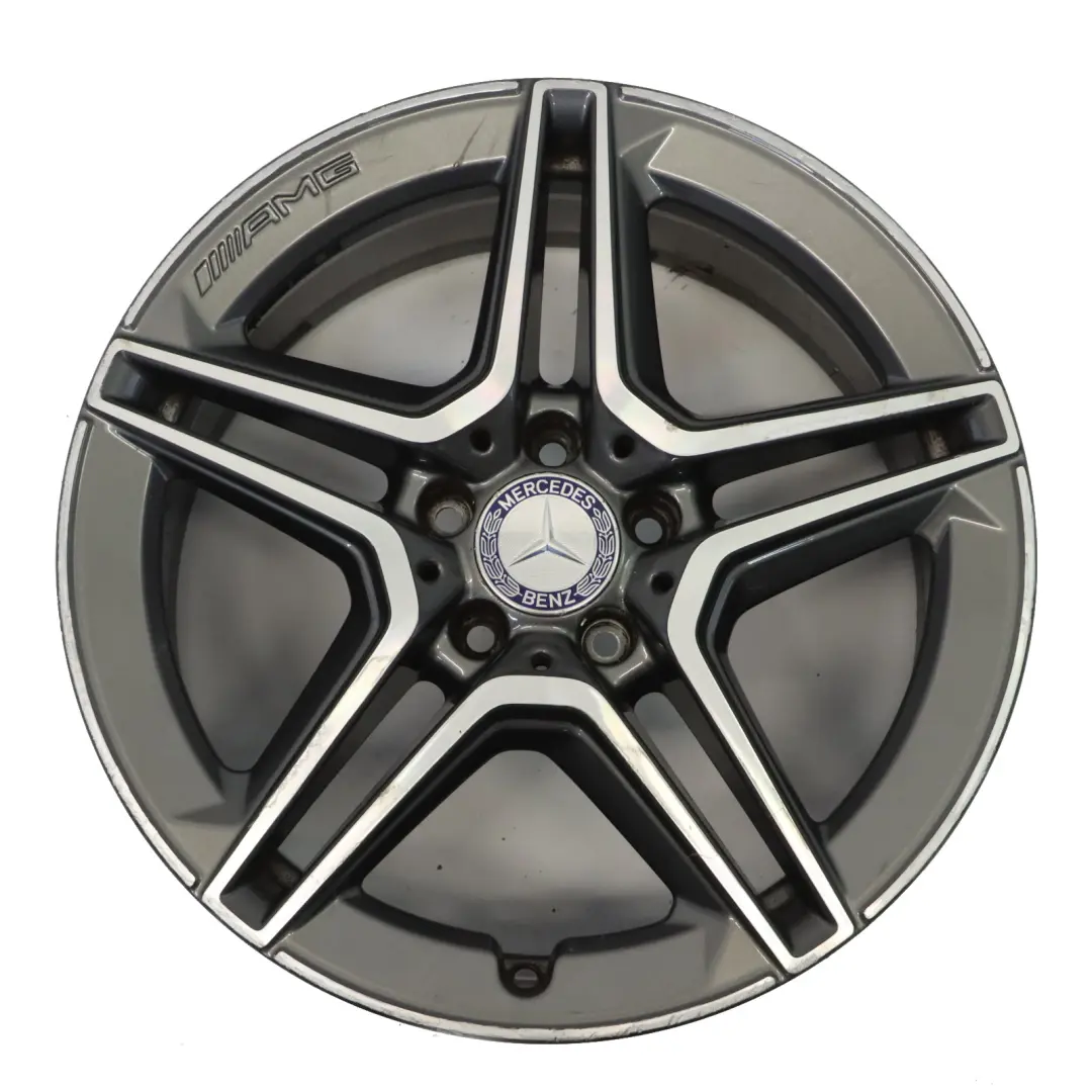 Mercedes W205 Alloy Wheel Rim AMG 18" ET:44 7,5J 5 Double Spoke - SKU A2054019500-1 - Part number A2054019500