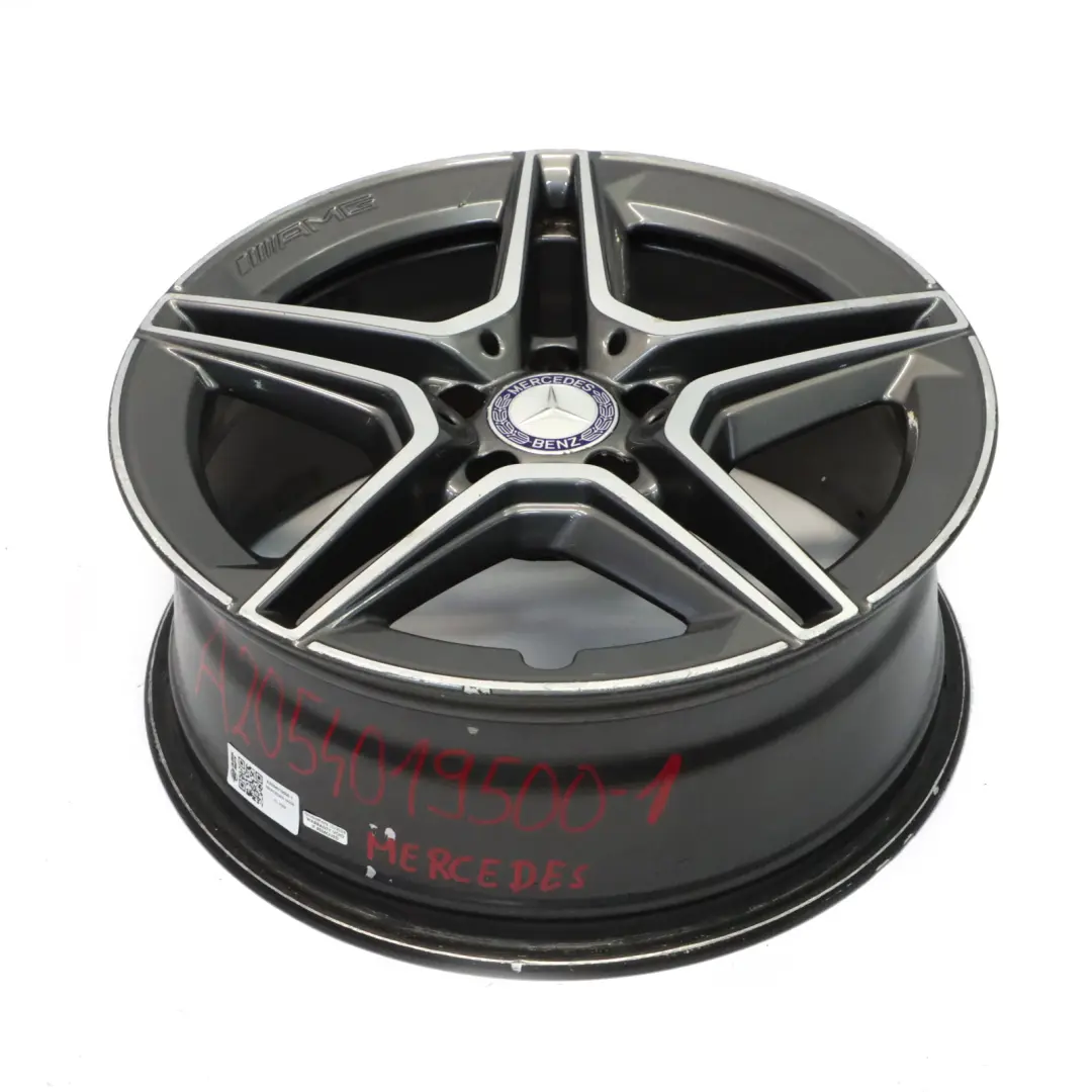 Mercedes W205 Jante Alu AMG 18" ET:44 7,5J 5 Double rayon - SKU A2054019500-1 - Numéro de pièce A2054019500
