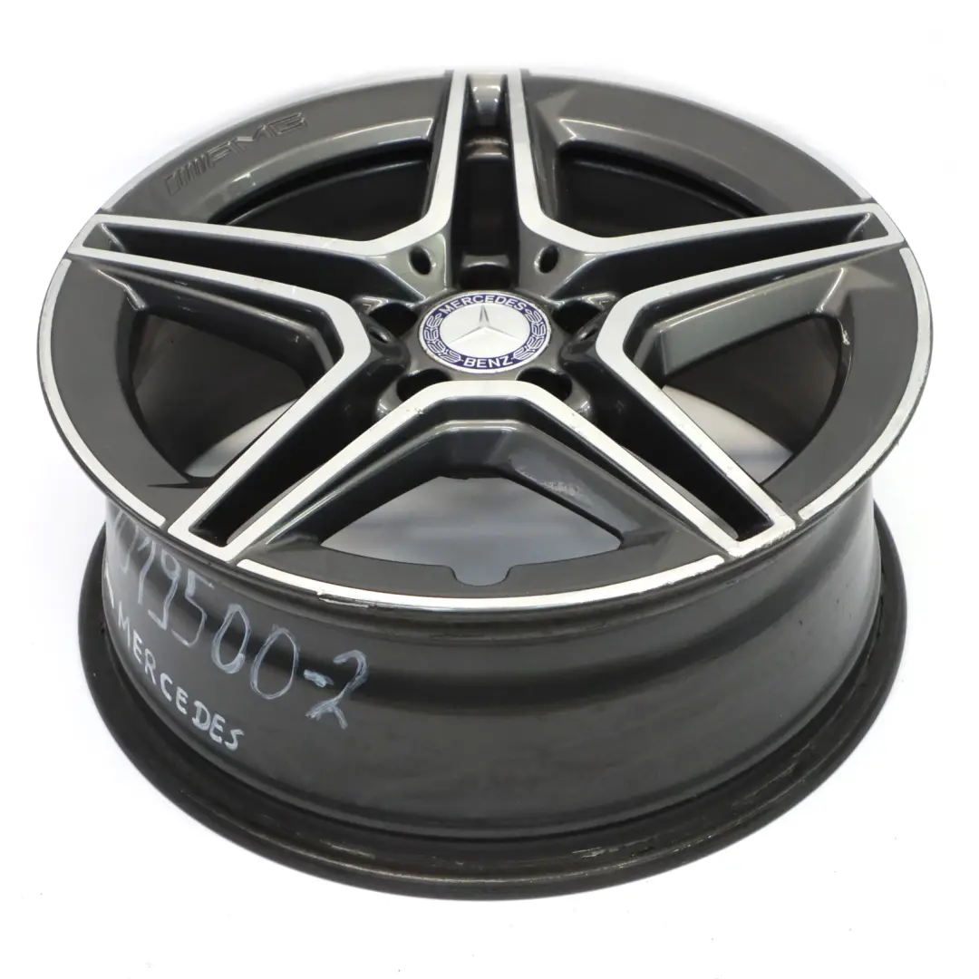 Leicht metall felge AMG 18" ET:44 7,5J 5 Doppelspeiche für Mercedes W205 mit Teilenummer A2054019500 Mercedes W205 Leicht metall felge AMG 18" ET:44 7,5J 5 Doppelspeiche - SKU A2054019500-2 - Teilenummer A2054019500
