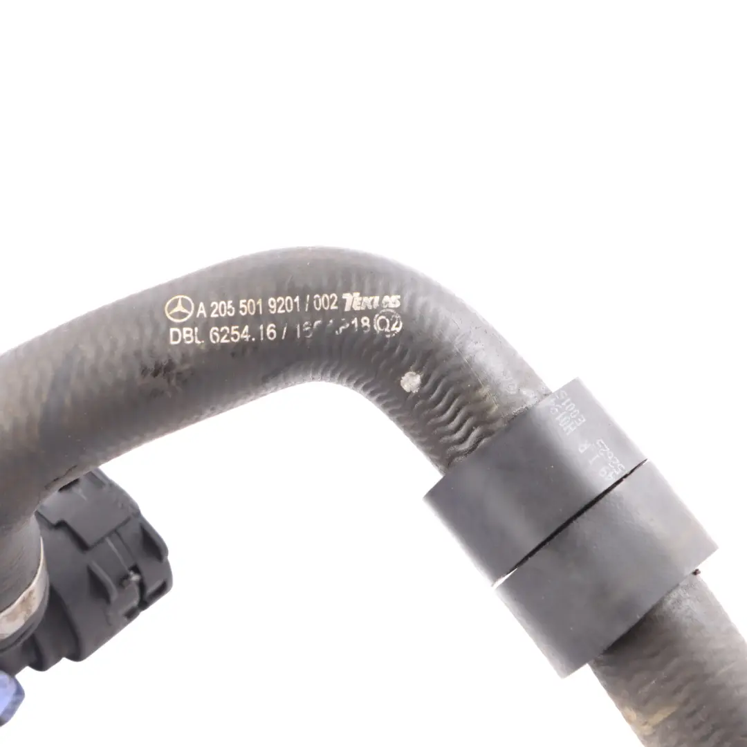 Mercedes C205 OM654 Diesel Engine Water Coolant Hose Pipe Line Tube - SKU A2055019201 - Part number A2055019201