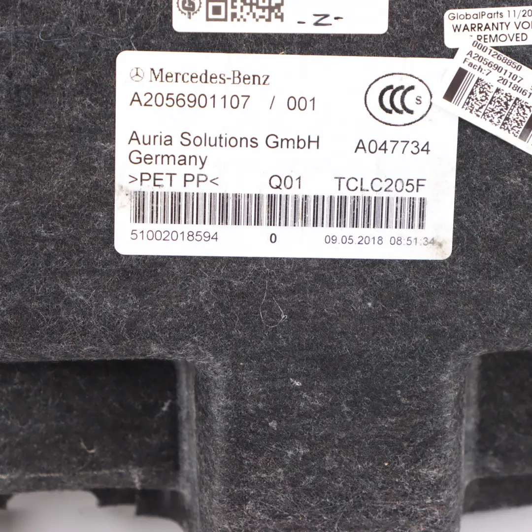 Mercedes C205 Trunk Floor Boot Tray Floor Luggage Compartment - SKU A2056901107 - Part number A2056901107