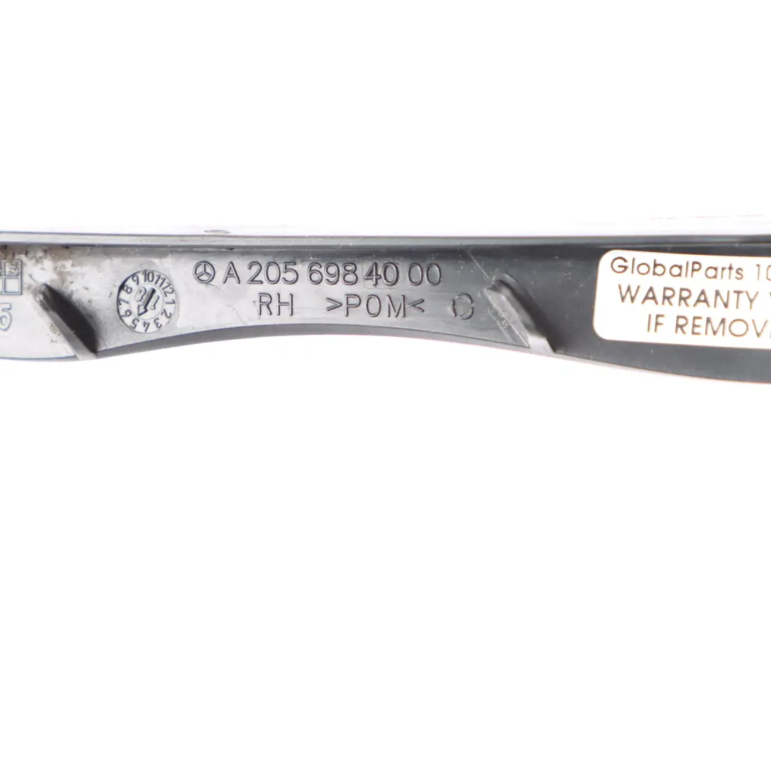 Side Skirt Mounting Rail Bracket Rear Right O/S to Mercedes C205 Coupe with Part number A2056984000 Mercedes C205 Coupe Side Skirt Mounting Rail Bracket Rear Right O/S - SKU A2056984000 - Part number A2056984000