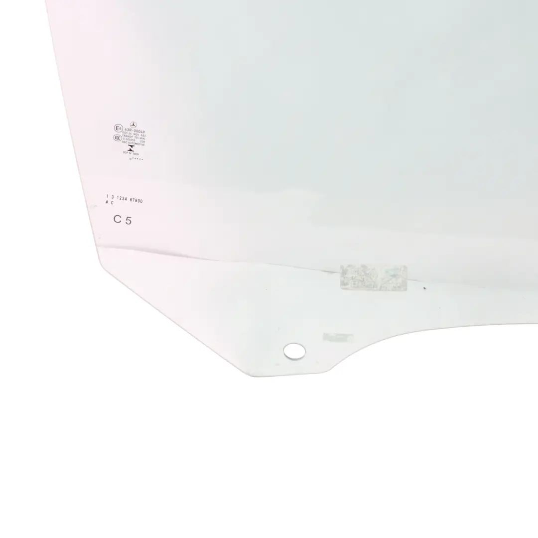 Mercedes C205 Finestrino Laterale Porta Anteriore Destra Vetro AS3 - SKU A2057250810 - Numero di parte A2057250810