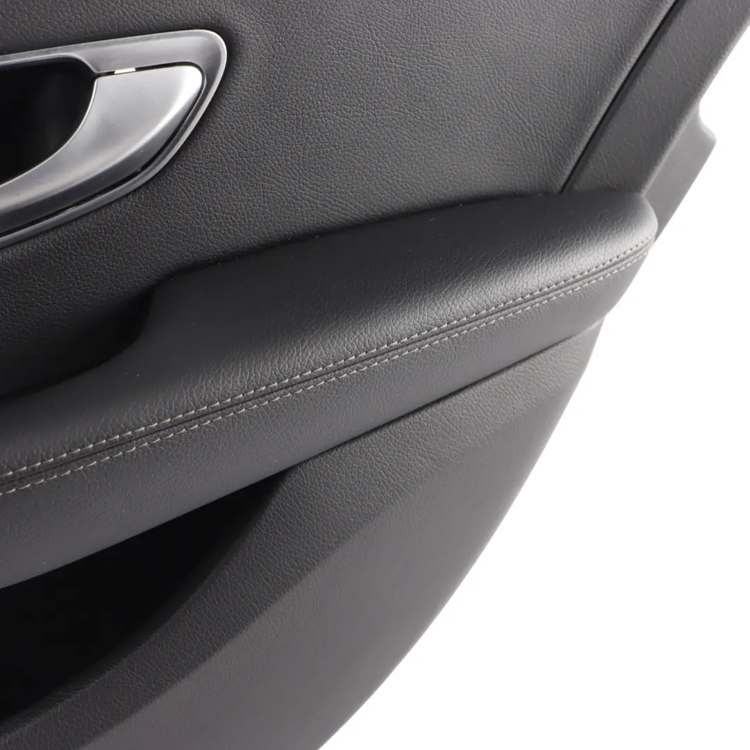 Mercedes W205 Door Card Rear Right O/S Trim Panel Covering Black - SKU A2057306205 - Part number A2057306205