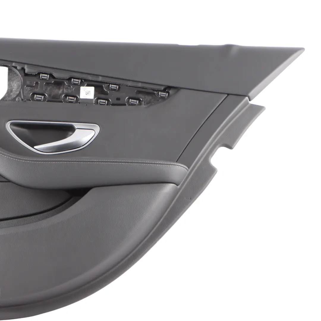 Door Card Rear Right O/S Trim Panel Covering Black to Mercedes W205 with Part number A2057306205 Mercedes W205 Door Card Rear Right O/S Trim Panel Covering Black - SKU A2057306205 - Part number A2057306205
