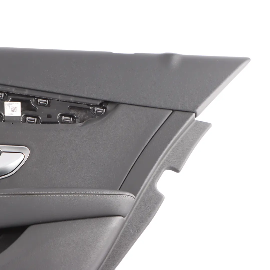 Mercedes W205 Door Card Rear Right O/S Trim Panel Covering Black - SKU A2057306205 - Part number A2057306205