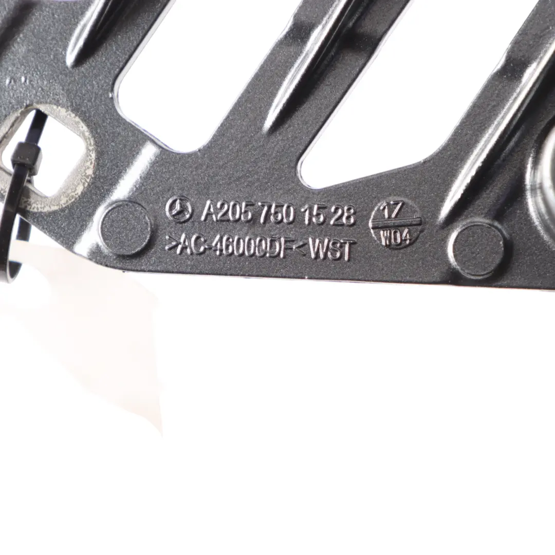 Left N/S Boot Hinge Selenite Grey - 992 to Mercedes C205 Coupe Rear with Part number A2057501528 Mercedes C205 Coupe Rear Left N/S Boot Hinge Selenite Grey - 992 - SKU A2057501528-SEL - Part number A2057501528