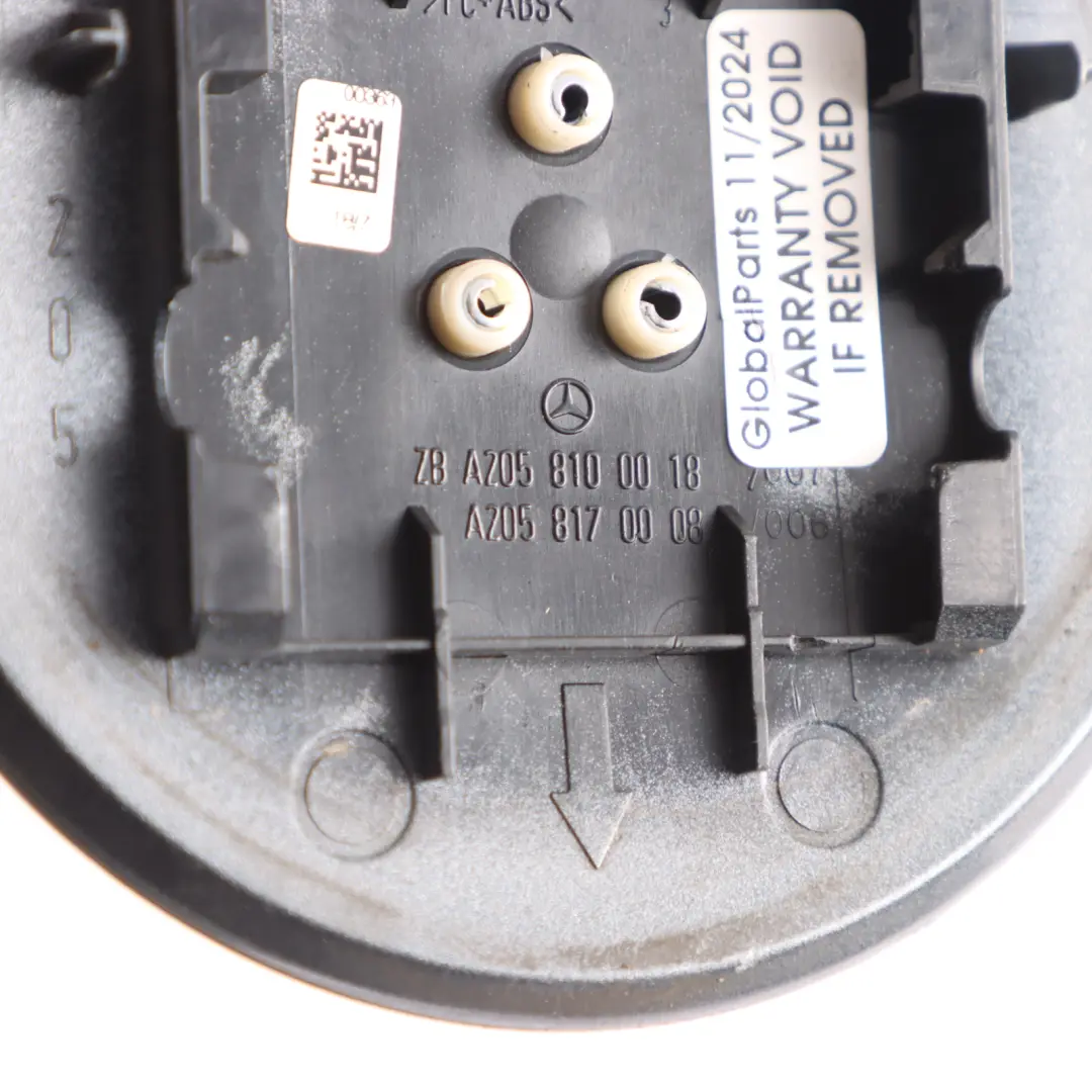 Trunk Boot Lid Tailgate Rear Emblem Selenite Grey 992 to Mercedes C205 with Part number A2058100018 Mercedes C205 Trunk Boot Lid Tailgate Rear Emblem Selenite Grey 992 - SKU A2058100018-SEL - Part number A2058100018