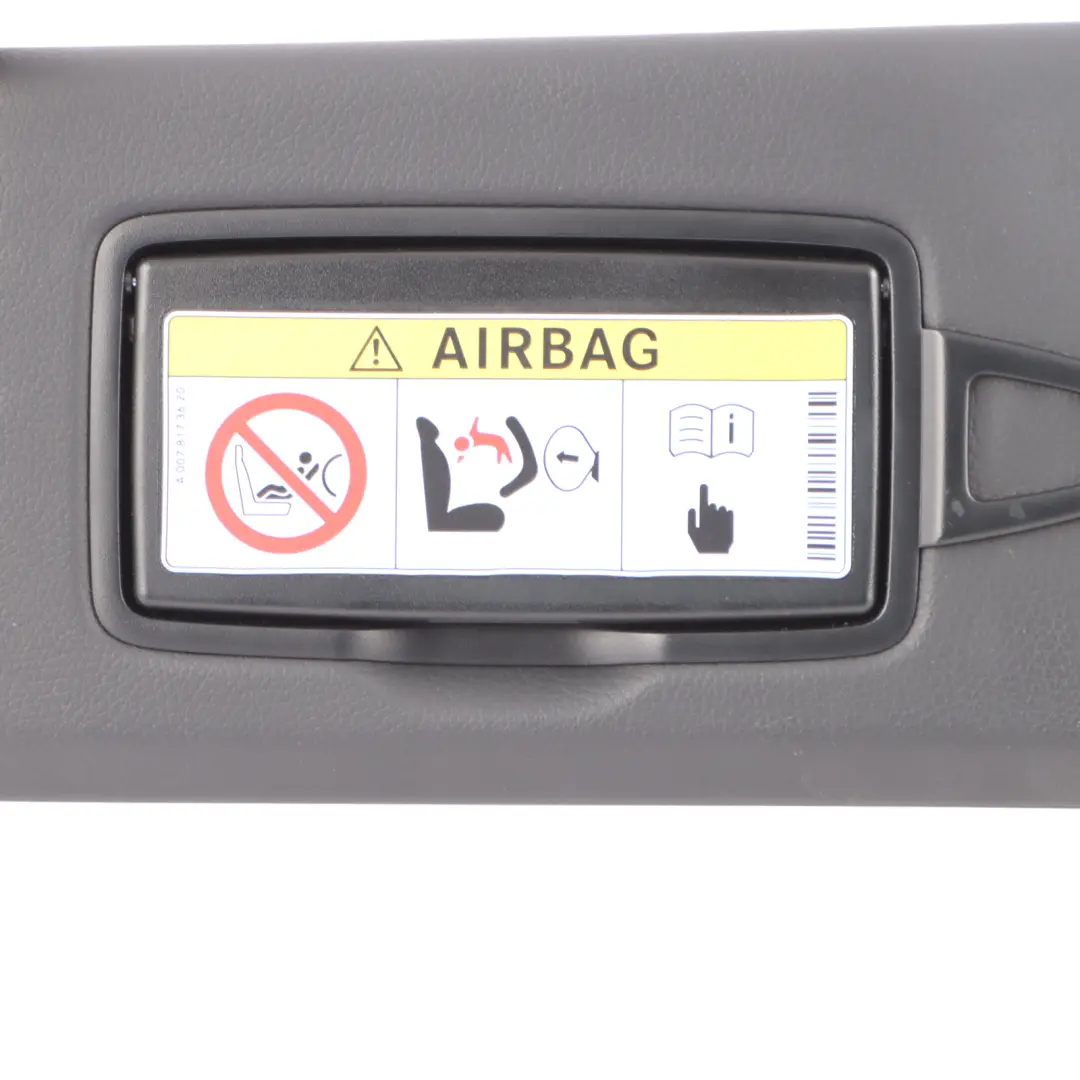Sun Visor Cover Left N/S Mirror With Label to Mercedes C205 W238 with Part number A2058108304 Mercedes C205 W238 Sun Visor Cover Left N/S Mirror With Label - SKU A2058108304-1 - Part number A2058108304