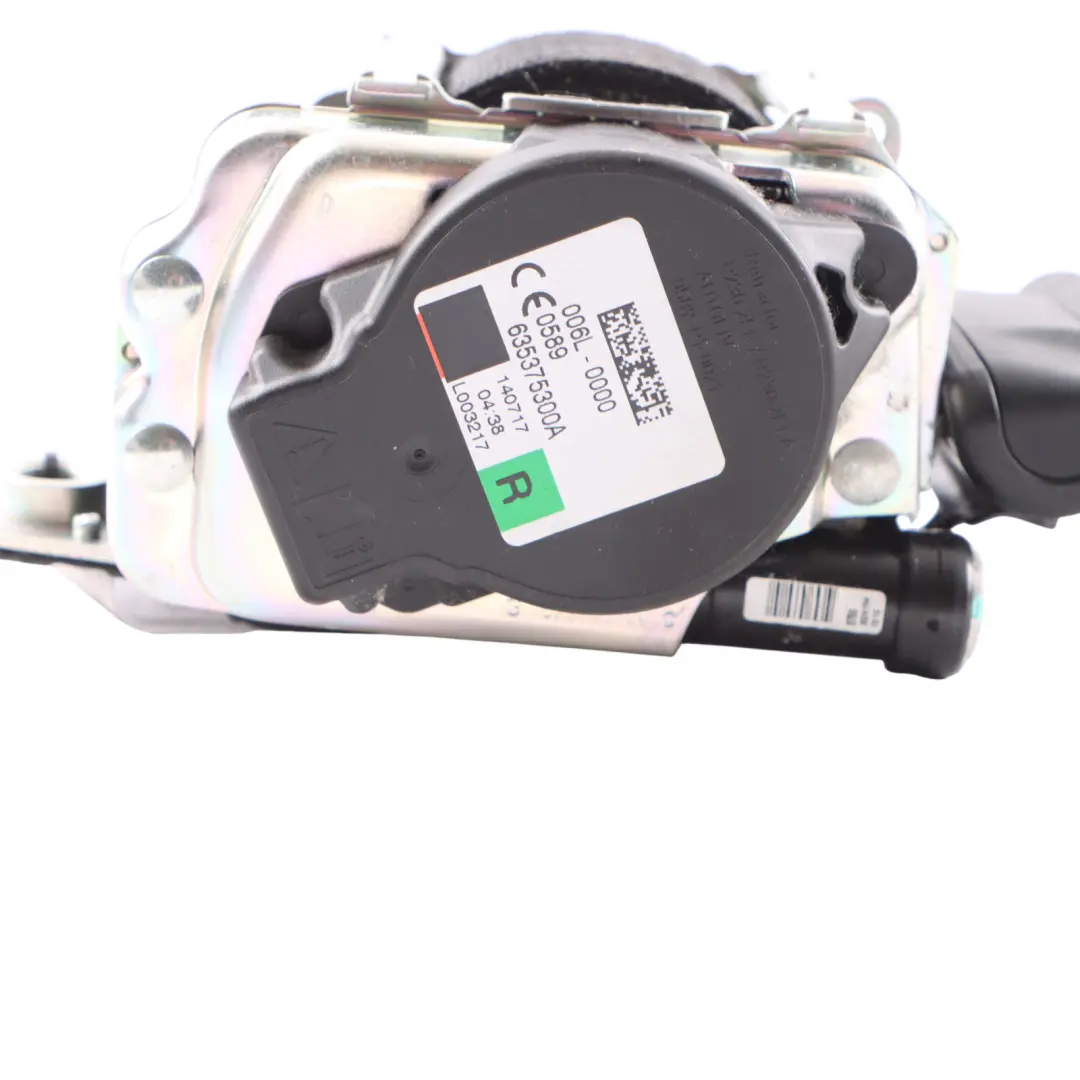 Belt Front Right O/S Black to Mercedes W205 Coupe Seat with Part number A2058601601 Mercedes W205 Coupe Seat Belt Front Right O/S Black - SKU A2058601601 - Part number A2058601601