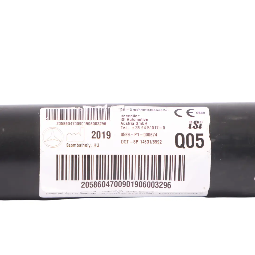 Mercedes W205 Générateur Gaz Protection Accident Rideau de Pression - SKU A2058604700 - Numéro de pièce A2058604700