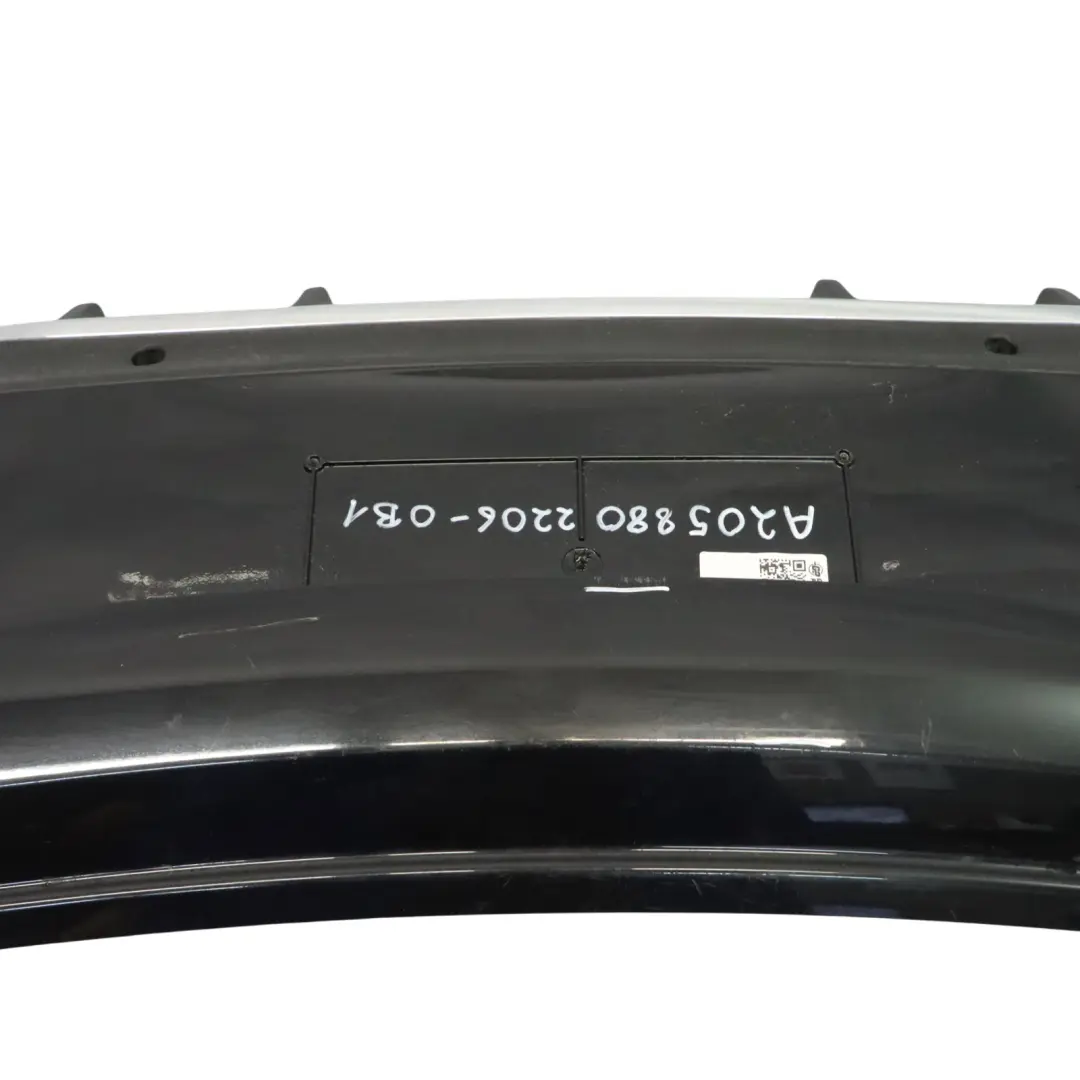 Mercedes C205 Zderzak Tylny AMG Obsidian Black Czarny Metalik - 197 - SKU A2058802206-OB1 - Numer Części A2058802206