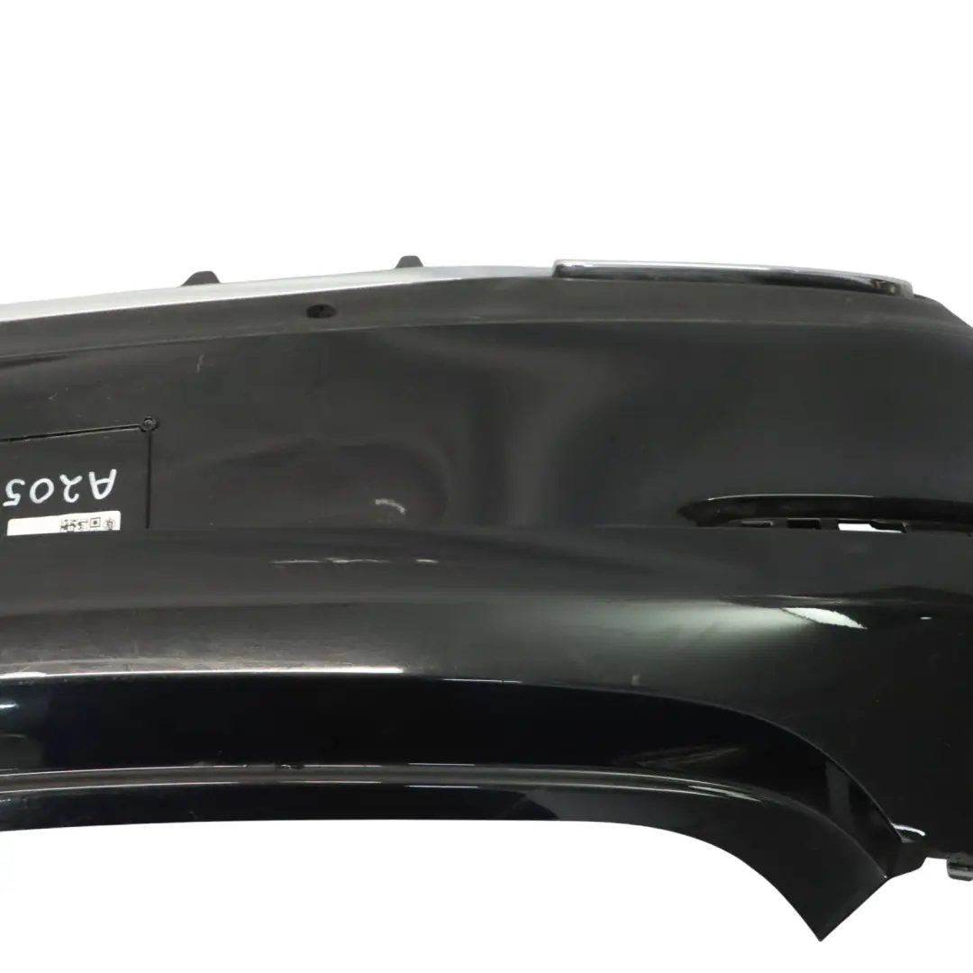 Mercedes C205 Bumper Rear Trim Panel Covering AMG Obsidian Black Metallic - 197 - SKU A2058802206-OB1 - Part number A2058802206