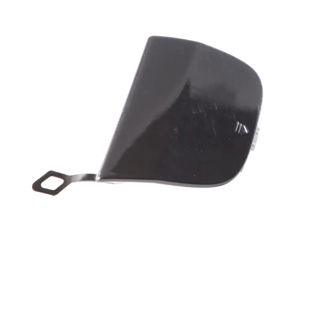 Bumper Tow Cover Obsidian Black Metallic - 197 to Mercedes W205 Rear with Part number A2058851624 Mercedes W205 Rear Bumper Tow Cover Obsidian Black Metallic - 197 - SKU A2058851624-OB - Part number A2058851624