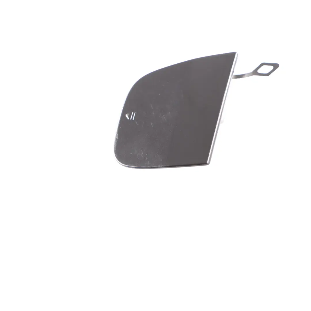 Bumper Tow Cover Obsidian Black Metallic - 197 to Mercedes W205 Rear with Part number A2058851624 Mercedes W205 Rear Bumper Tow Cover Obsidian Black Metallic - 197 - SKU A2058851624-OB - Part number A2058851624