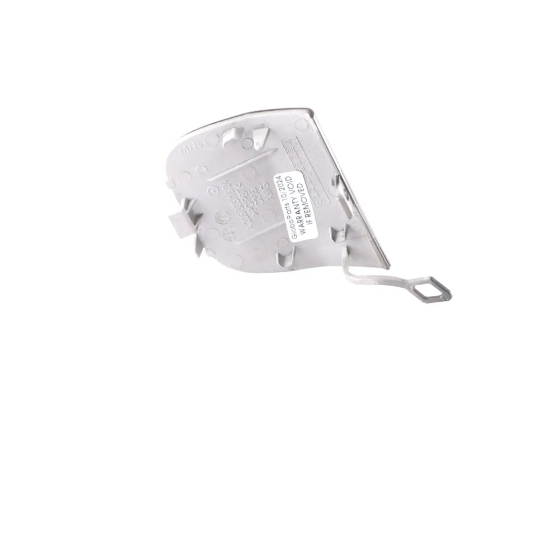 Bumper Tow Cover Obsidian Black Metallic - 197 to Mercedes W205 Rear with Part number A2058851624 Mercedes W205 Rear Bumper Tow Cover Obsidian Black Metallic - 197 - SKU A2058851624-OB - Part number A2058851624