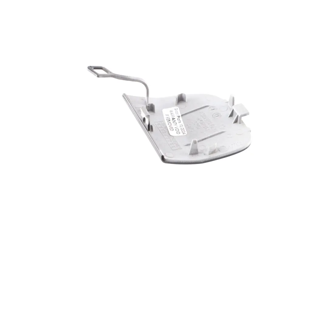 Bumper Tow Cover Obsidian Black Metallic - 197 to Mercedes W205 Rear with Part number A2058851624 Mercedes W205 Rear Bumper Tow Cover Obsidian Black Metallic - 197 - SKU A2058851624-OB - Part number A2058851624