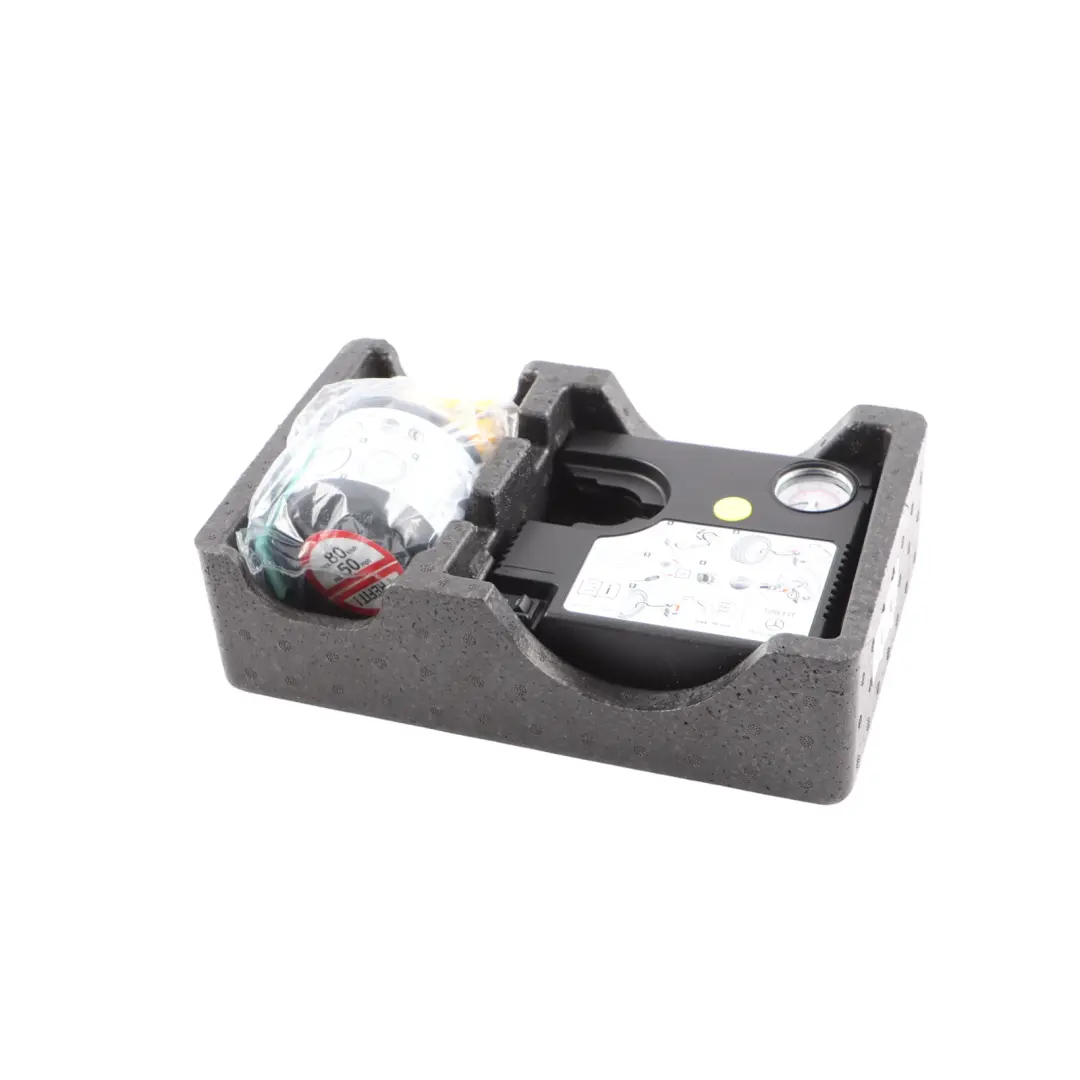 Tire Sealant Compressor Emergency Kit Set Tool Box to Mercedes W205 with Part number A2058991100 Mercedes W205 Tire Sealant Compressor Emergency Kit Set Tool Box - SKU A2058991100 - Part number A2058991100