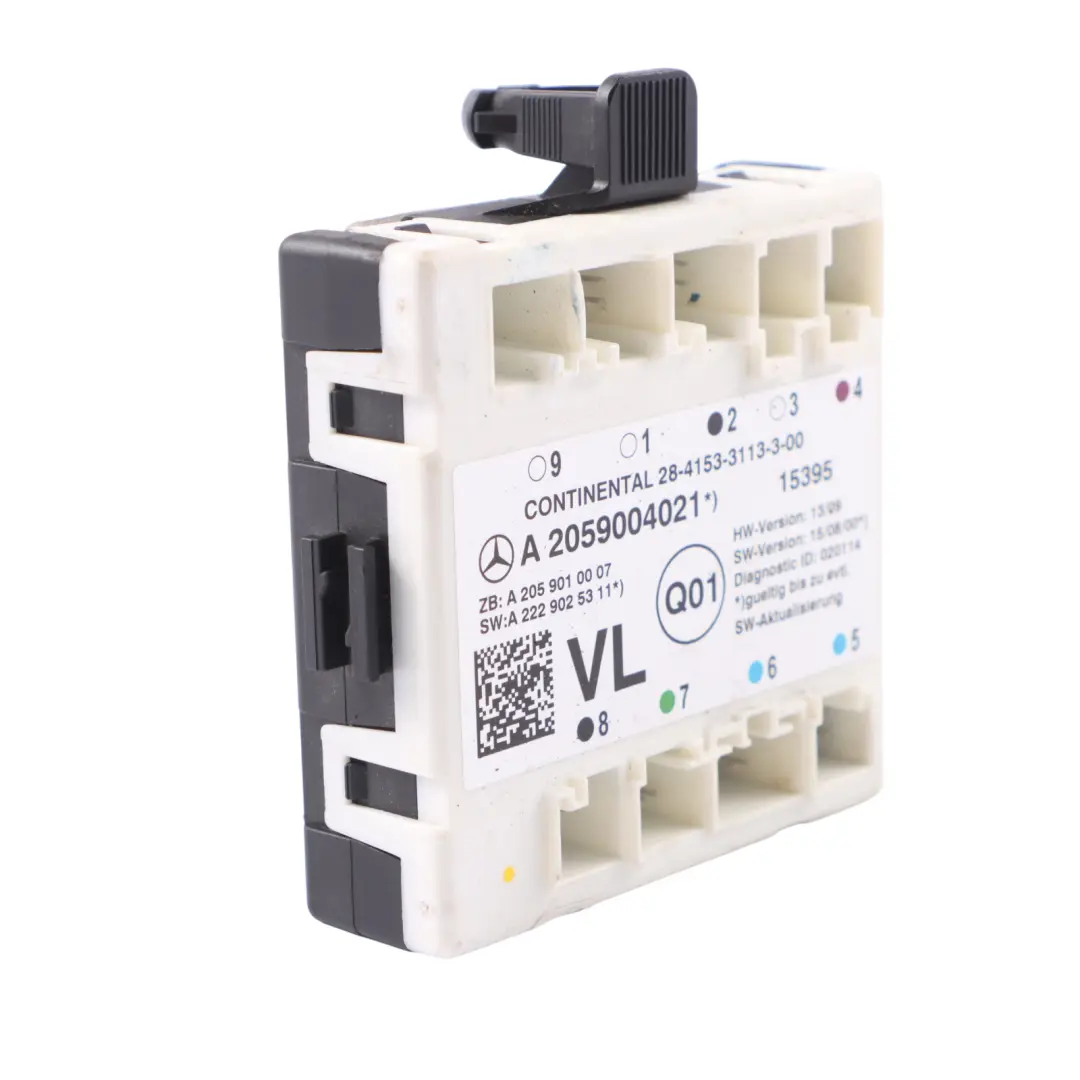 Mercedes W205 Modulo porta Unità di controllo anteriore sinistra - SKU A2059004021 - Numero di parte A2059004021