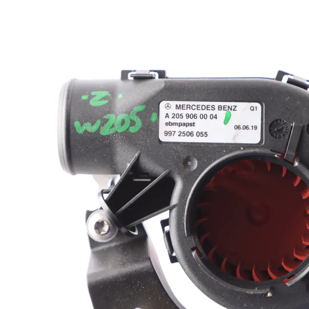 Cooler Blower Motor Fan Unit to Mercedes W205 with Part number A2059060004 Mercedes W205 Cooler Blower Motor Fan Unit - SKU RHD-A2059060004 - Part number A2059060004