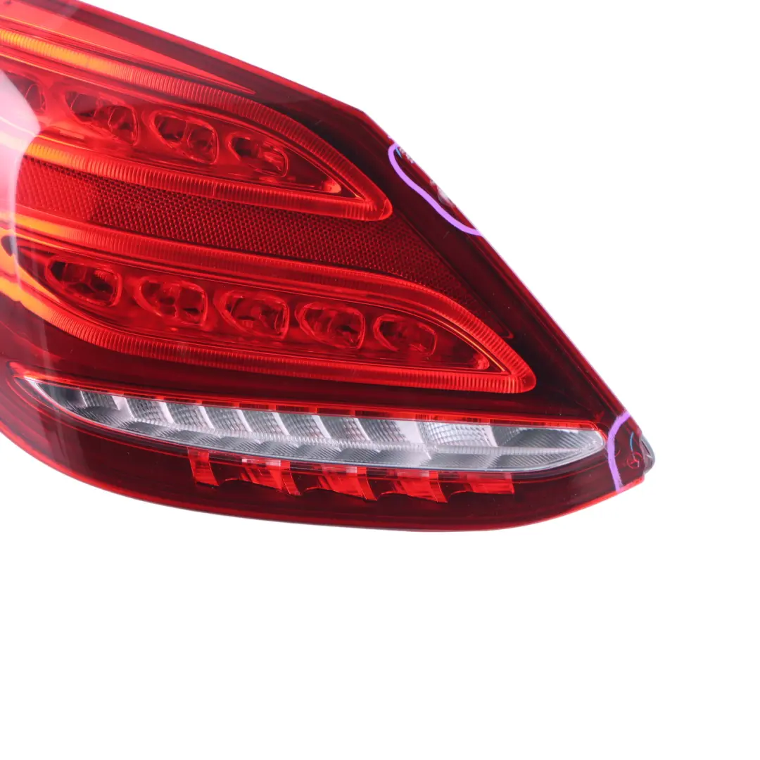 Mercedes W205 Saloon Rear Lamp LED Side Panel Left N/S Tail Light - SKU A2059061357-2 - Part number A2059061357