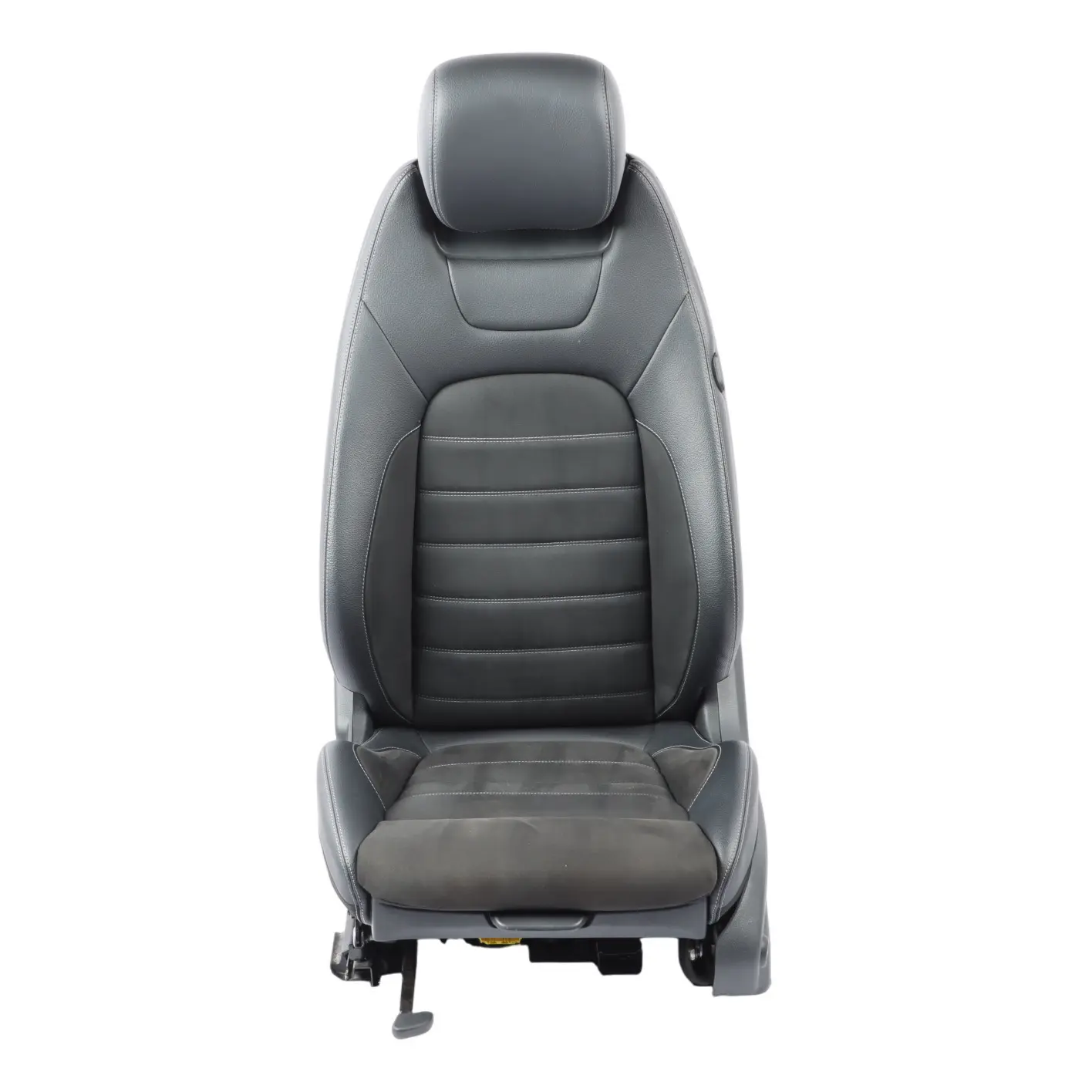 Mercedes C205 Asiento Delantero Izquierdo Imitación Cuero Negro Calefactable