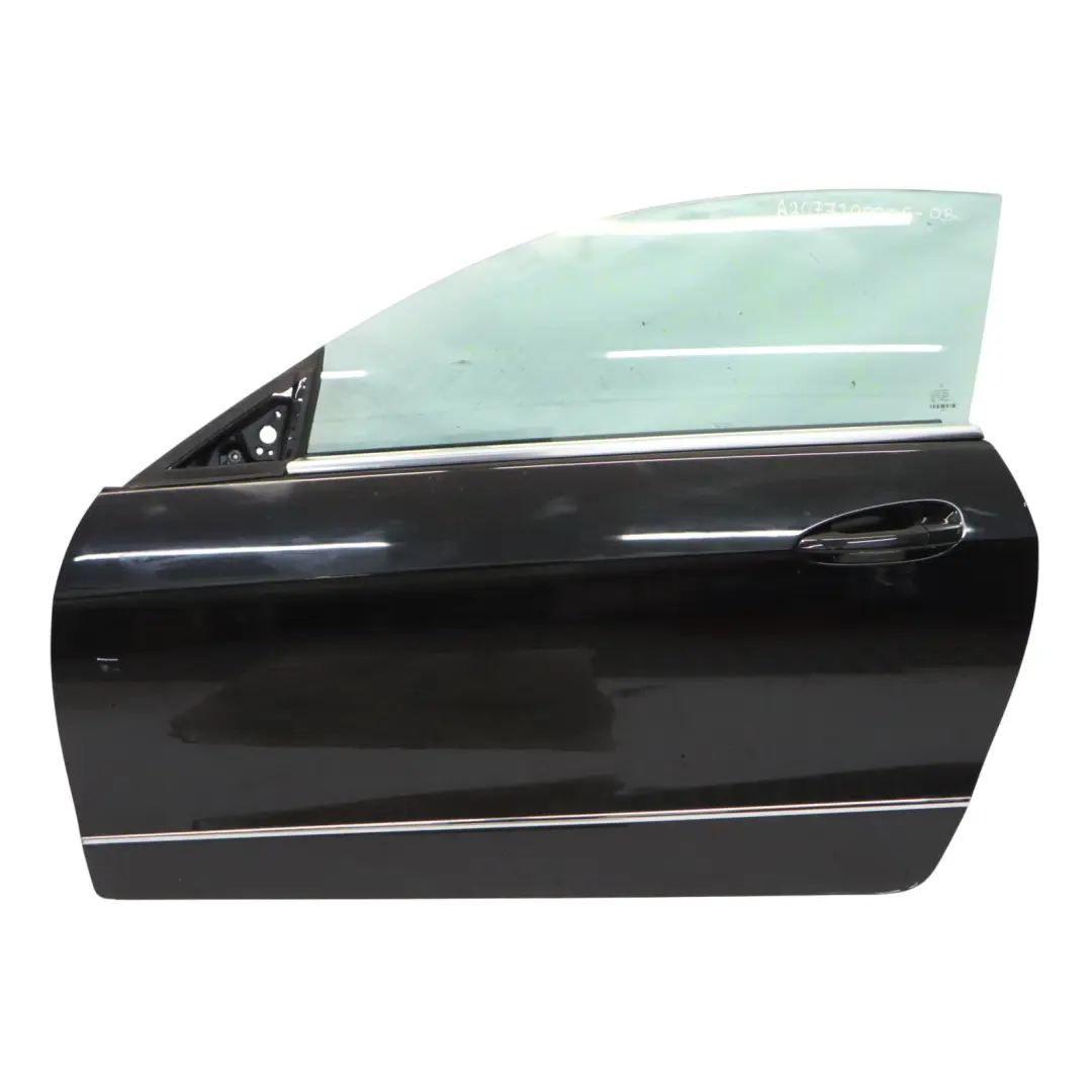 Door Front Left N/S Obsidian Black Metallic - 197 to Mercedes A207 Cabrio with Part number A2077200305 Mercedes A207 Cabrio Door Front Left N/S Obsidian Black Metallic - 197 - SKU A2077200305-OB - Part number A2077200305