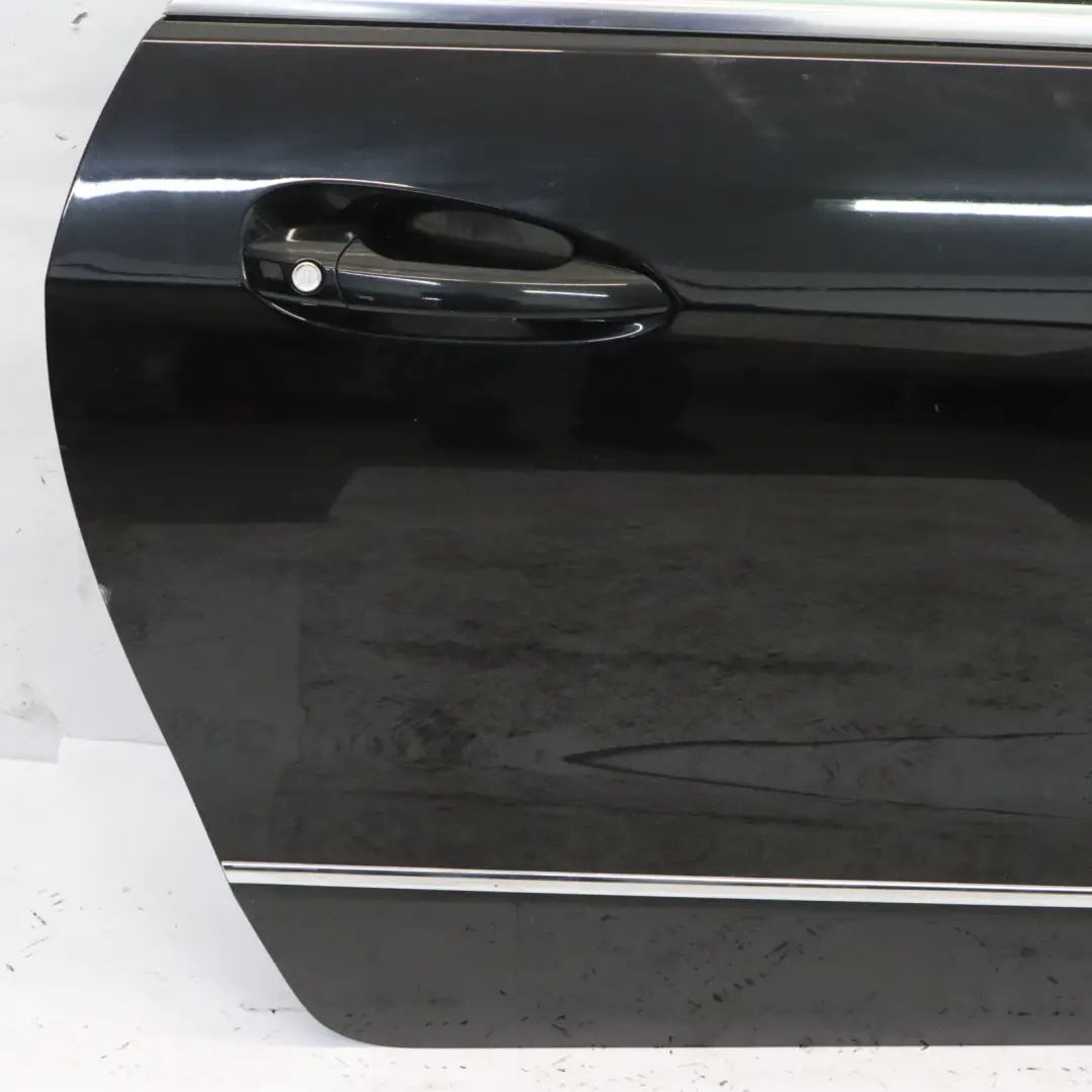 Mercedes A207 Cabrio Door Front Right O/S Obsidian Black Metallic - 197 - SKU A2077200405-OB - Part number A2077200405