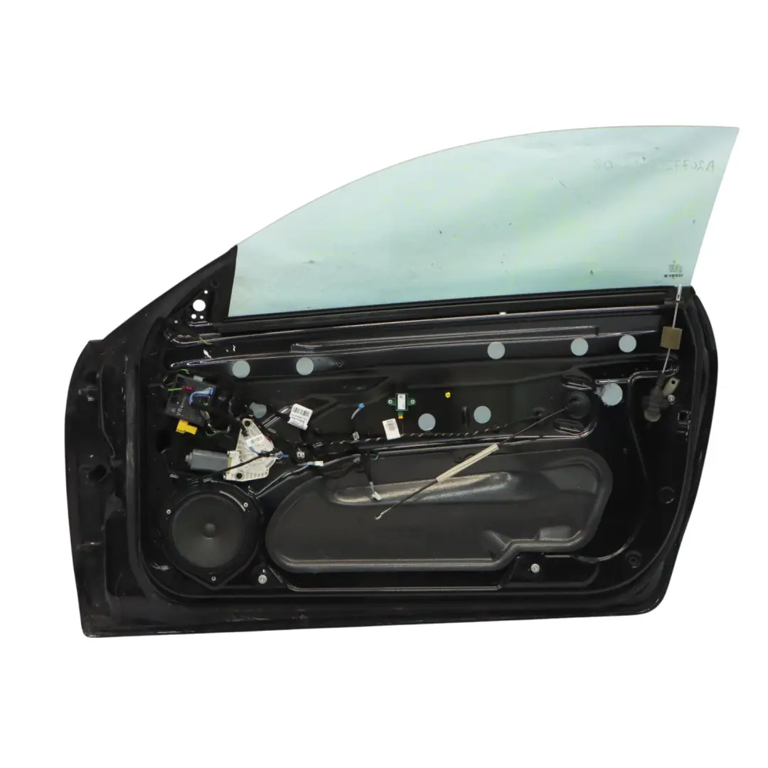 Mercedes A207 Cabrio Door Front Right O/S Obsidian Black Metallic - 197 - SKU A2077200405-OB - Part number A2077200405