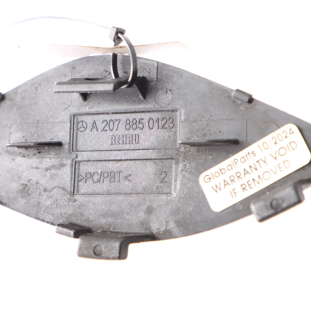 Mercedes W207 Front Bumper Tow Eye Hook Cover Iridium Silver - 775 - SKU A2078850123-IRS - Part number A2078850123