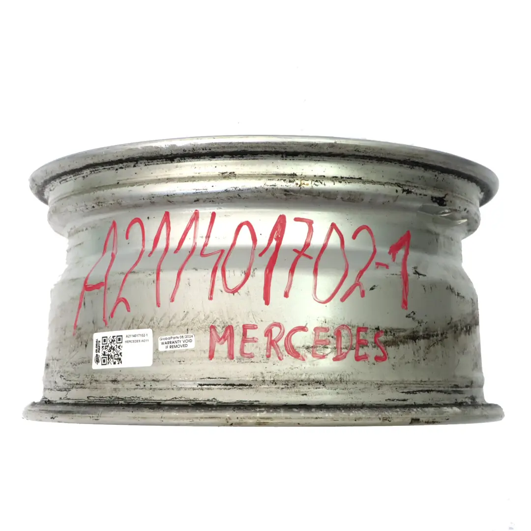 Alloy Rim 16" 5 Double Spoke ET:42 7,5J to Mercedes W211 Silver Wheel with Part number A2114017102 Mercedes W211 Silver Wheel Alloy Rim 16" 5 Double Spoke ET:42 7,5J - SKU A2114017102-1 - Part number A2114017102