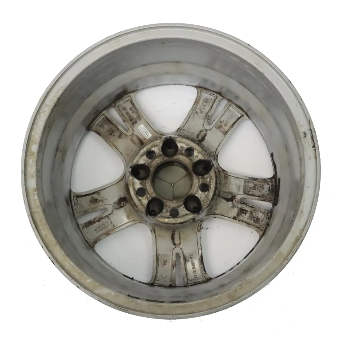 Mercedes W211 Argento Cerchio in Lega 16" 5 Doppie Razze ET:42 7,5J - SKU A2114017102-1 - Numero di parte A2114017102