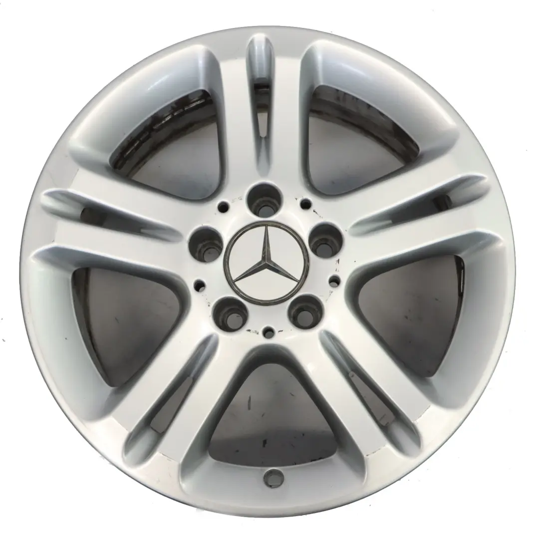 Mercedes W211 Silver Wheel Alloy Rim 16" 5 Double Spoke ET:42 7,5J - SKU A2114017102-2 - Part number A2114017102