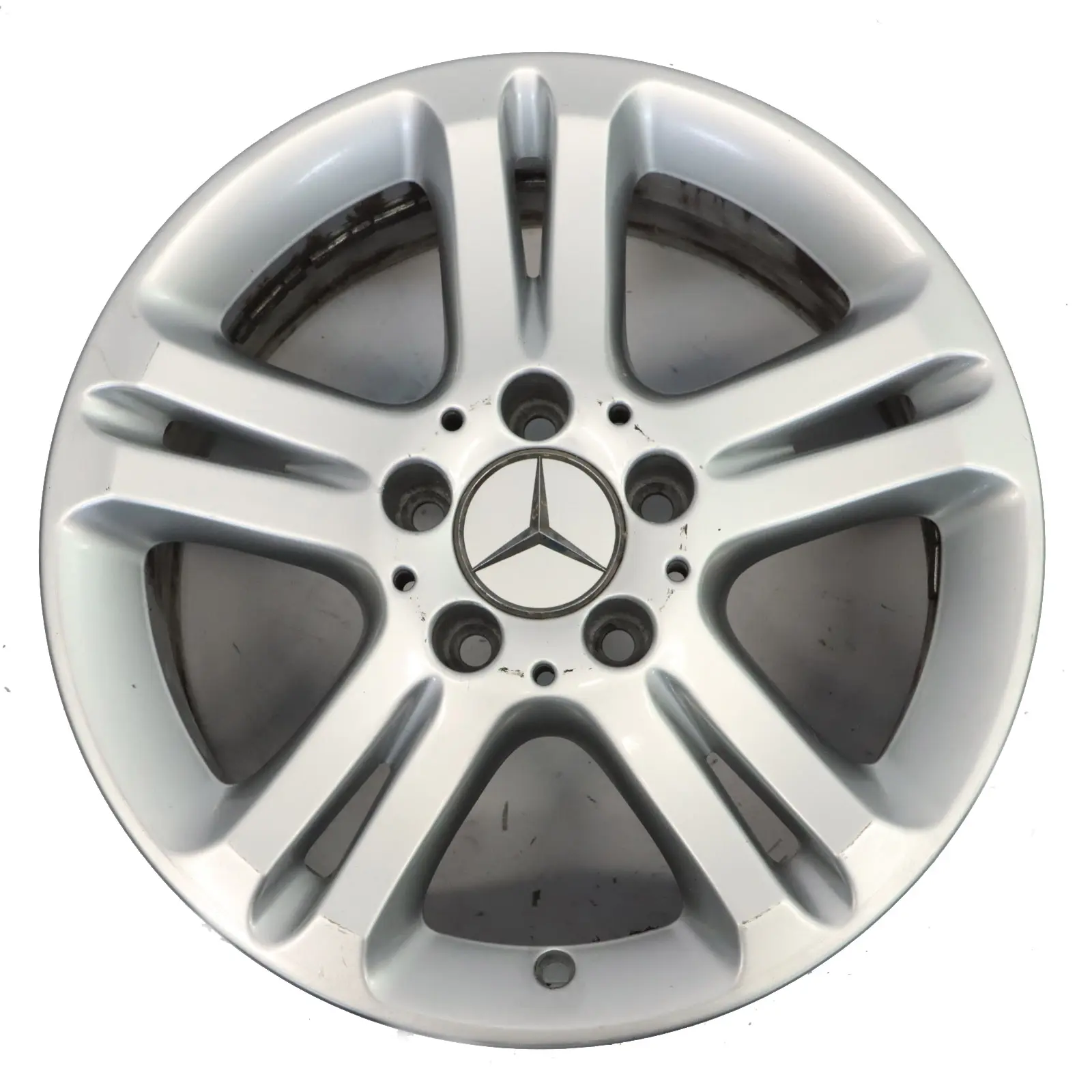 Mercedes W211 Argento Cerchio in lega 16" 5 doppie razze ET:42 7,5J A2114017102